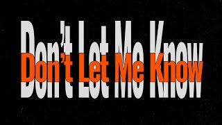 숀 (SHAUN) - Don’t Let Me Know (Official Lyric Video)