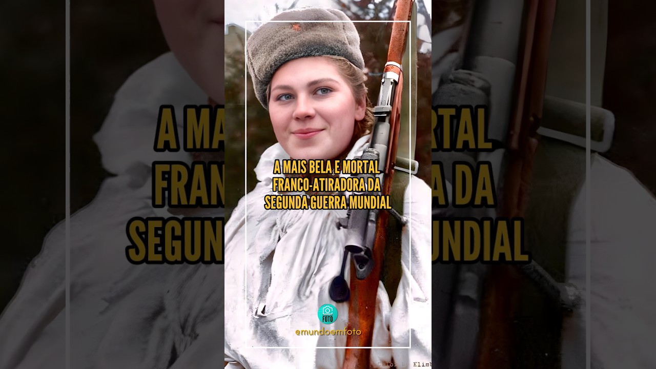🌐 ROZA SHANINA, a mais BELA e MORTAL franco-atiradora da Segunda Guerra Mundial #mundoemfoto #foto