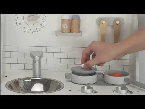 PolarB puidust mänguköök roheline