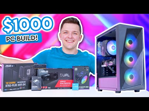 Best $1000 Gaming PC Build 2023! 🤩 [Full Build Guide w/ Benchmarks!]