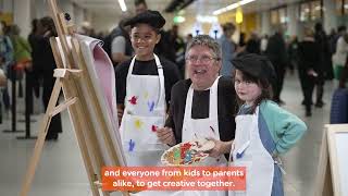  Kids get crafty at 30,000ft