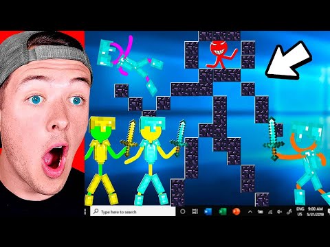 Reacting to the ORIGINAL Animation vs Minecraft (CREATIVE MODE!)