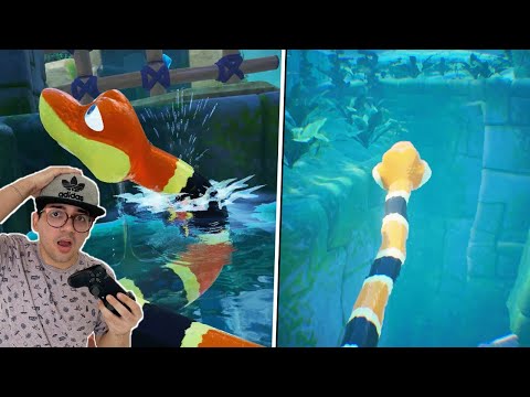 A SERPENTE GIGANTE DE MASSA DE MODELAR MERGULHOU NO FUNDO DO MAR!!!