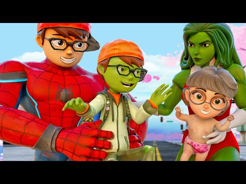 Baby Nick Zombie Become Spider Hero - Scary Teacher 3D Giant ZombieHulk Rubber Man