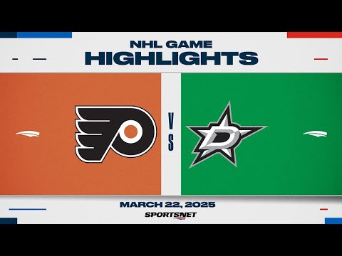 NHL Highlights | Flyers vs. Stars - March 22, 2025
