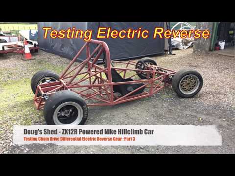Testing Chain Drive LSD - Electric Reverse on ZX12R powered car.