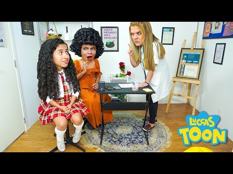 TIPOS DE ALUMNOS EN LA ESCUELA / Historia escolar para niños // LUCCAS TOON en Español - LUCCAS NETO