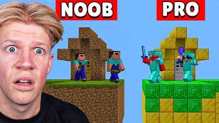 NOOB vs PRO Skyblock Eiland... NOOB vs PRO Skyblock Eiland...