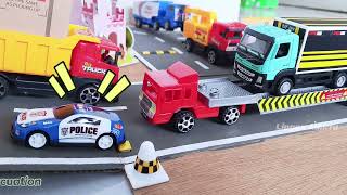 Download lagu Illustration of an accident between a box truck and a container truck 😱 mp3