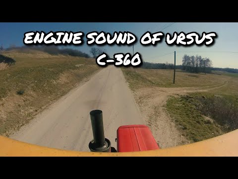Only ENGINE SOUND of Ursus C-360 || Transport Drewna || Work in Poland || Świętokrzyskie