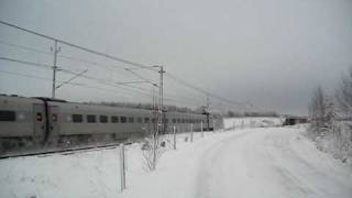 preview picture of video '[SJ] X2000 train from Stockholm C. to Malmö C. passing...'