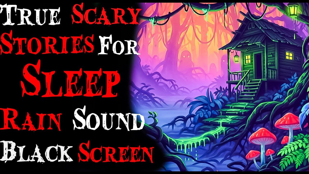 True Scary Stories with Rain Sounds | 3+ Hours of Black Screen Horror for Relaxation & Sleep
