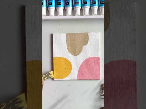 Floral Line Art | Acrylic Painting by Prasun Balasubramaniam using SKYHawk Canvas #acrylicpainting