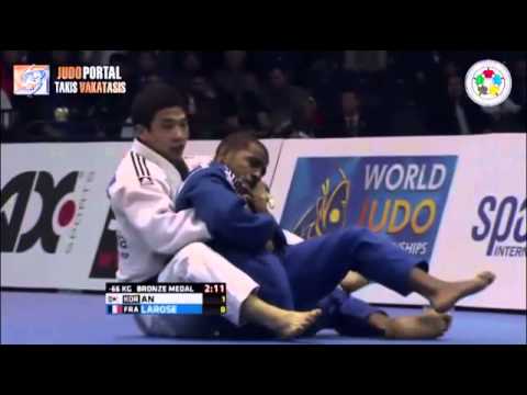 Judo Grand Prix Dusseldorf 2015 Bronze -66kg AN Baul (KOR) vs. LAROSE David (FRA)