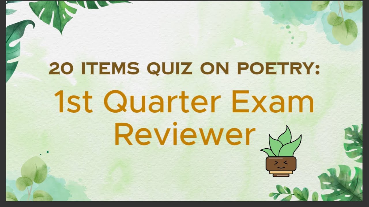 English 7 1st Quarter Examination Reviewer (DepEd Matatag Curriculum)