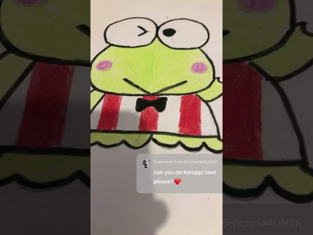 Vídeo relacionado con Sanrio Keroppi Frog Logo delantero y trasero Camiseta