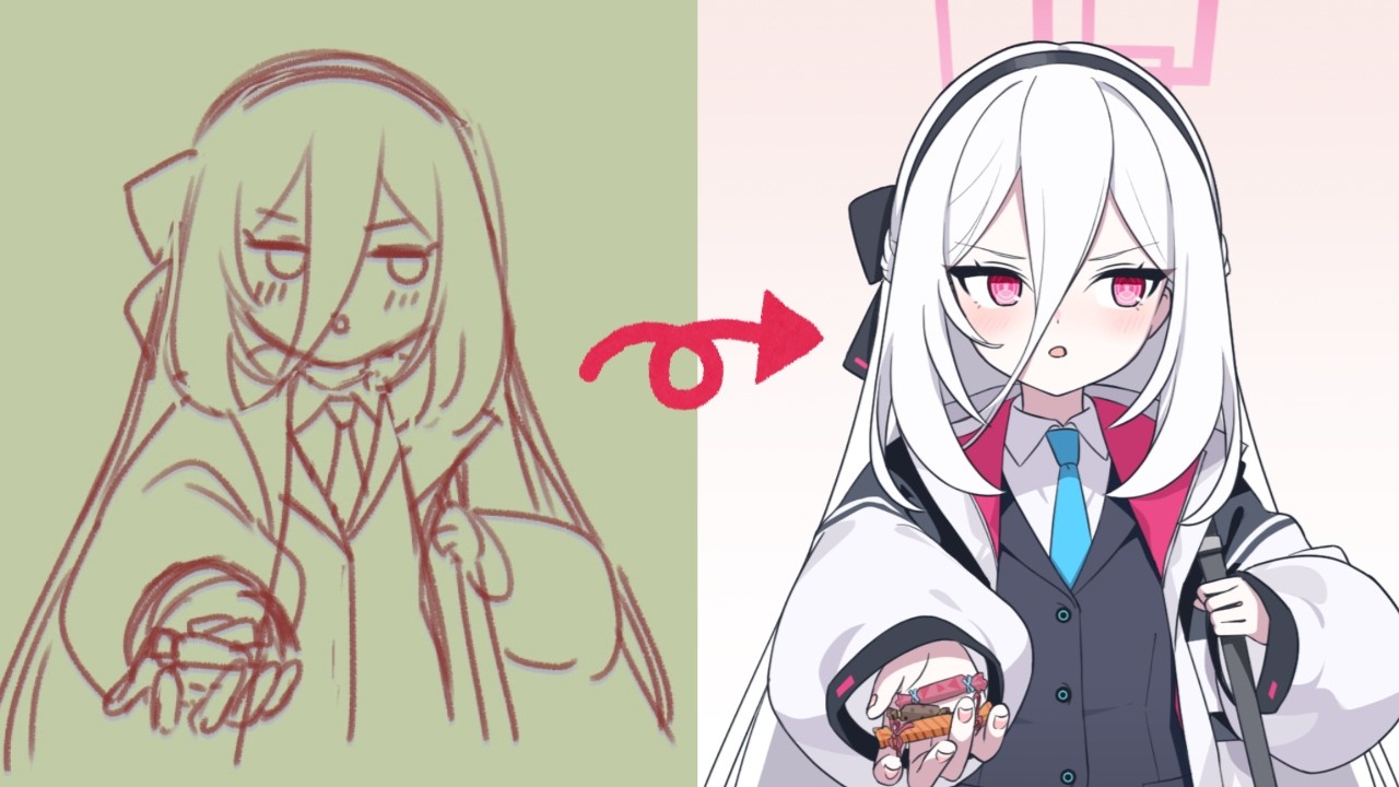 ケイちゃんなでなでアニメ タイムラプス