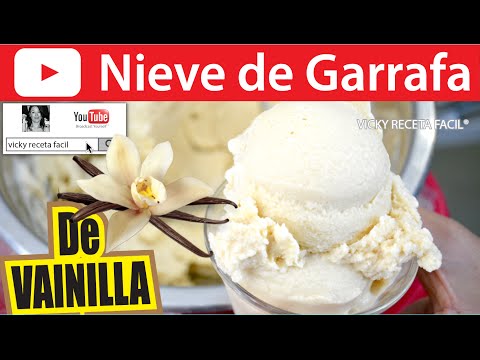 Nieve de Vainilla Nieves de Garrafa Helado de Vainilla | #VickyRecetaFacil Video