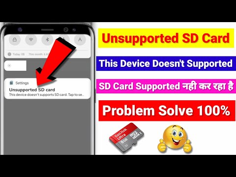 How to fix unsupported sd card problem | unsupported sd Card |Unsupported SD Card Format Kaise Kare