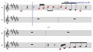 Hideaway  - Eb Alto Sax Sheet Music  [ David Sanborn ]