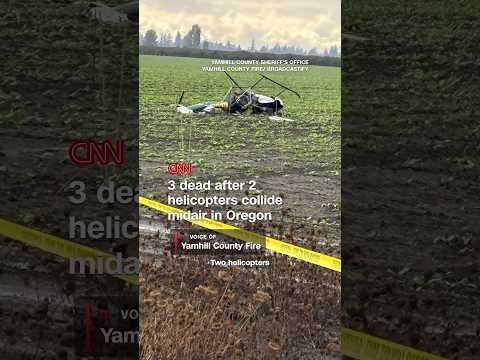 3 dead after 2 helicopters collide midair in Oregon