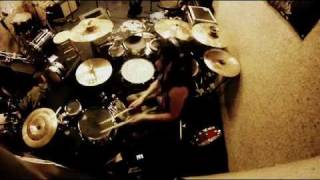 DrumAddict Female Drummer Yael-JAM Tuning drums to Intro of Siktir by Viza GoPro Fly-on-Wall Cam