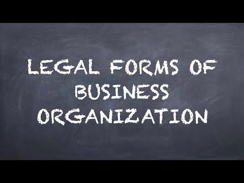 Legal Forms of Business Organization【Dr. Deric】