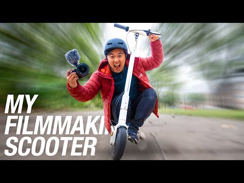 MAKING YOUTUBE VIDEOS with an ELECTRIC SCOOTER! (OKAI ES20 Neon Scooter)