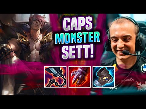 CAPS IS A MONSTER WITH SETT! - G2 Caps Plays Sett MID vs Ryze! | Patch 11.21