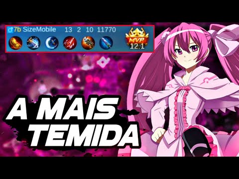 JOGUEI COM A ADC MAIS ODIADA E TEMIDA DO JOGO E FIZ SAVAGE??  | Mobile Legends