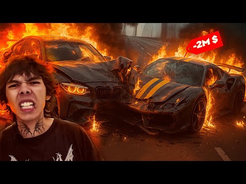WE DAMAGED my SPORTS CAR in a RACE