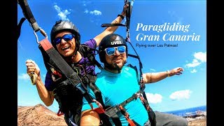 First Time Paragliding - Flying over Las Palmas, Gran Canaria