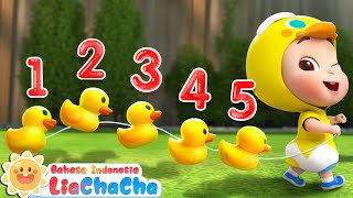 Download lagu Lagu Bebek Kecil | Lima Bebek Kecil🦆 | Lagu Lucu | Lagu Anak-anak | LiaChaCha Bahasa Indonesia mp3