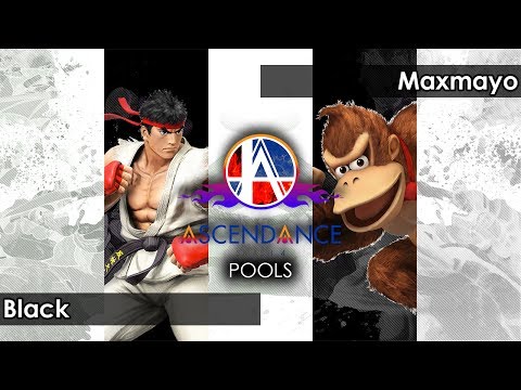 Smash 4: Black (Ryu) V URI | Maxmayo (Donkey Kong) - Ascendance 39 Tournament SSB4