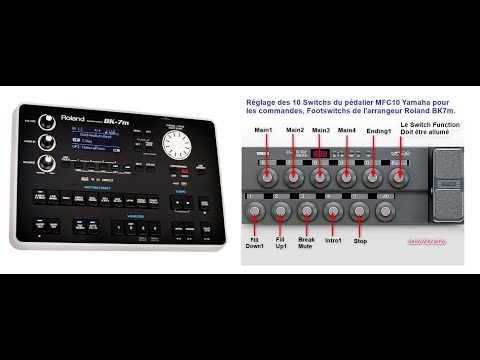 Tutoriel BK7m Roland et le pédalier MFC10 Yamaha
