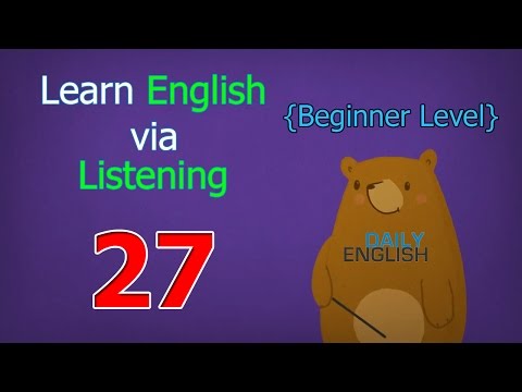Learn English via Listening Beginner Level | Lesson 27 | Subjects