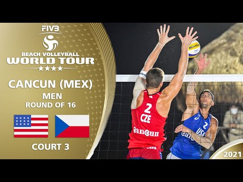 Bourne/Crabb vs. Perusic/Schweiner - Men's R16 | 4* Cancun 2021 #1