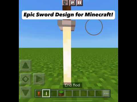 Minecraft: Cool Sword Design | #shorts #minecraft #buildhacks #tutorial #minecraftbuilds