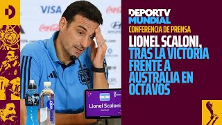 Conferencia de prensa: Lionel Scaloni, tras la victoria en octavos frente a Australia - Qatar 2022 Conferencia de prensa: Lionel Scaloni, tras la victoria en octavos frente a Australia - Qatar 2022
