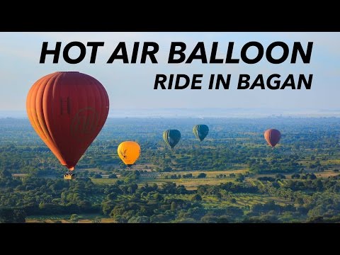 Passeio de balão de ar quente em Bagan, Mianmar