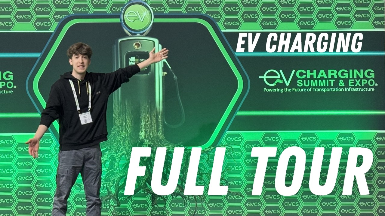 Out of Spec Reviews at the 2026 EV Charging Summit in Las Vegas with booths from major charging hardware companies