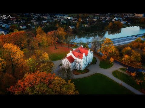 Żory z lotu ptaka. Park Baranowice , DJI Mini 4 Pro