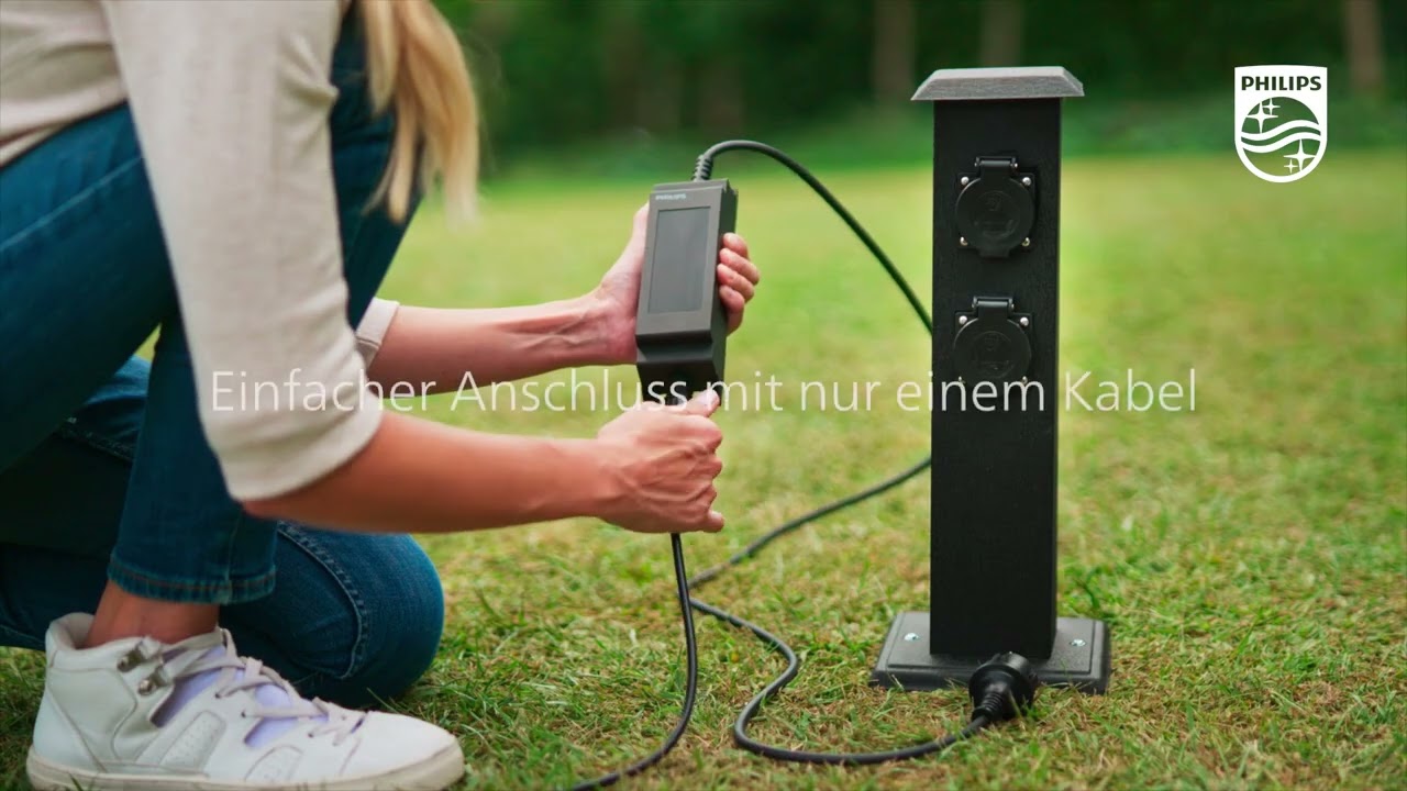 Philips Outdoor Niedervolt Utrecht Sockelerweiterung 2700K anthrazit