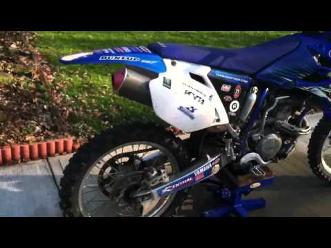 My yz250f with big gun exaust