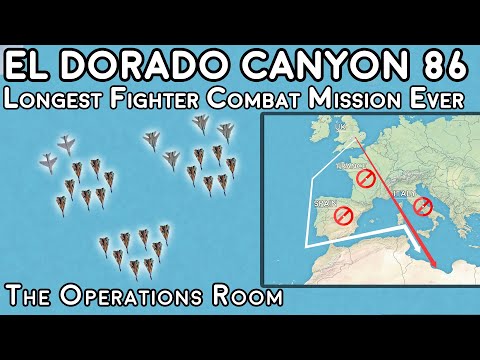 The USAF's Longest Fighter Combat Mission Ever, Operation El Dorado Canyon 86 - Animated