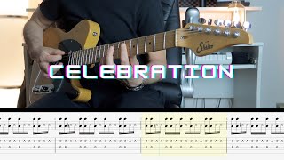 CELEBRATION Kool & The Gang guitar LESSON, TAB and CHORDS