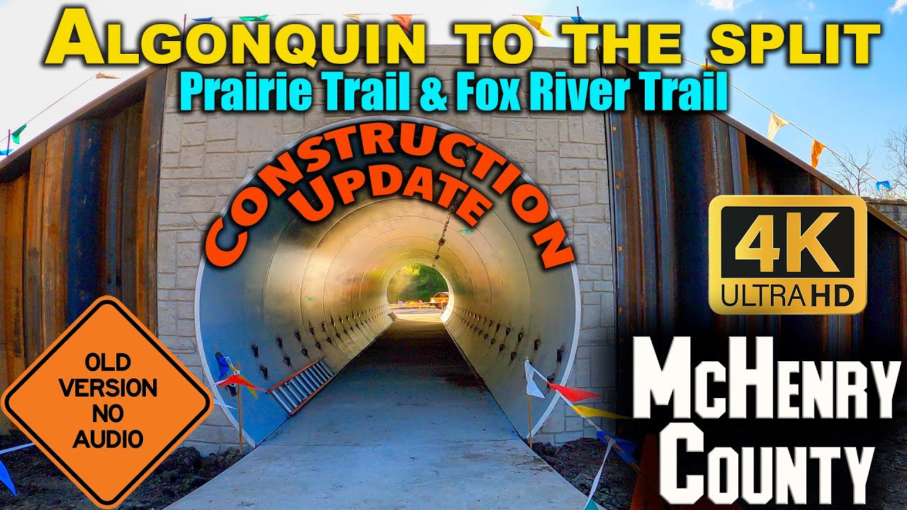 Prairie Trail & Fox River Trail: Algonquin to Trail Split - Late April 2021 - GoPro TimeWarp