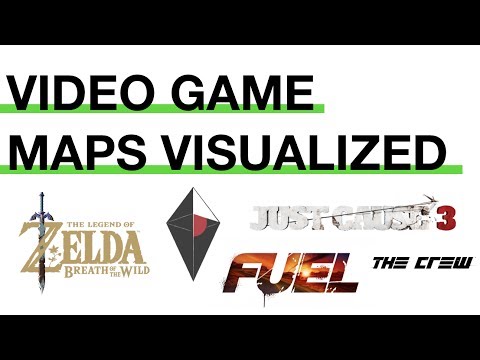 Size Comparison of a Bunch of Video Game Maps