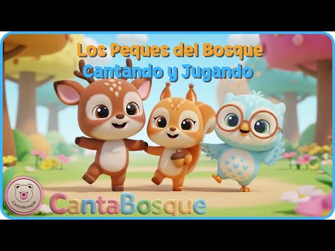 🎵 Los Amigos del Bosque Van a Jugar | Canción Infantil Nueva | Animales Felices en 3D
