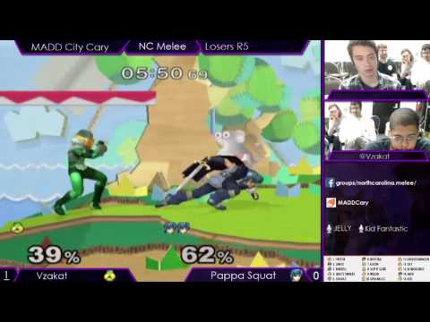 vZakat (Sheik) vs Poppa Squat (Marth) - MADD Cary | Loser's Bracket